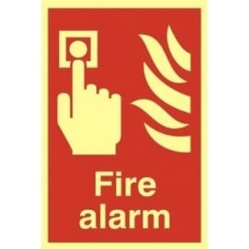 Photoluminescent Fire Alarm Call Point Sign