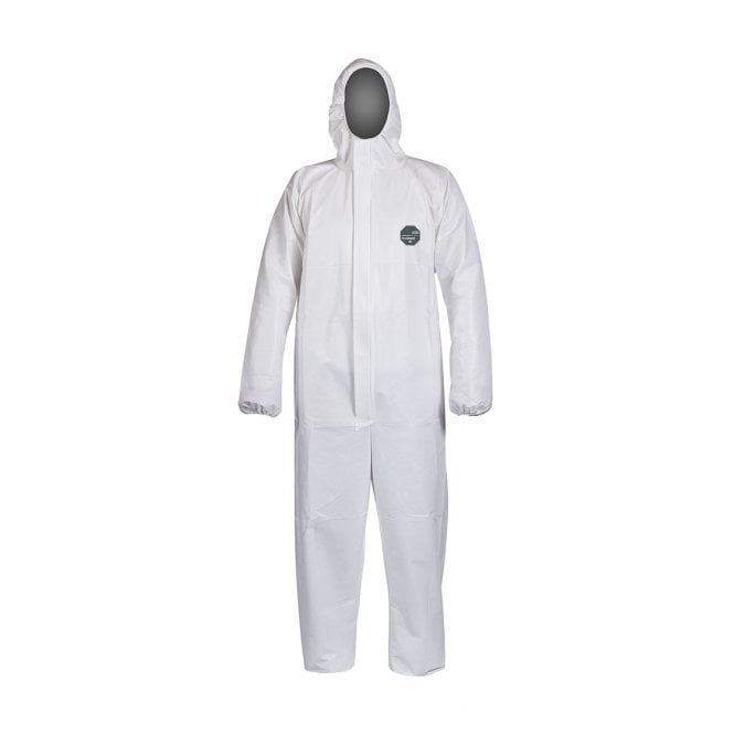 Proshield 60 White – Elasticated Hooded Coverall
