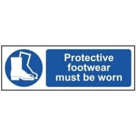 Protective Footwear Must Be Worn Sign