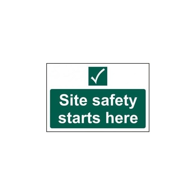 Complete Safety Supplies Site Safety Starts Here Sign