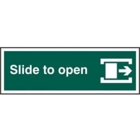 Slide To Open Right with Border Sign