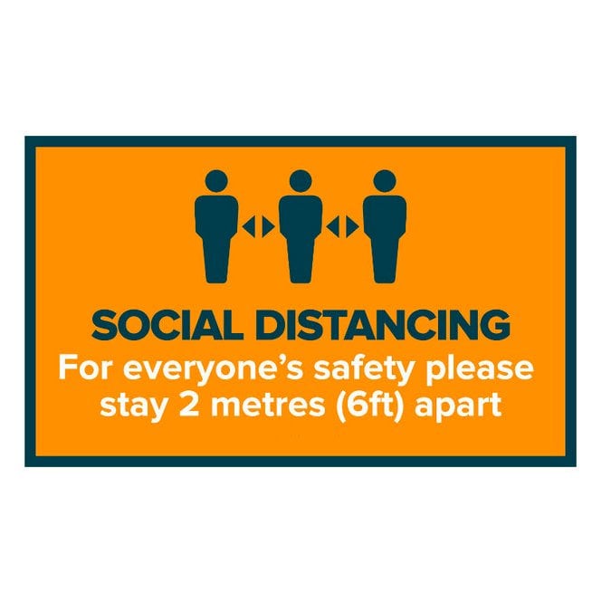 Social Distancing - Floor Vinyl - Rectangular