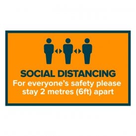 Social Distancing - Floor Vinyl - Rectangular