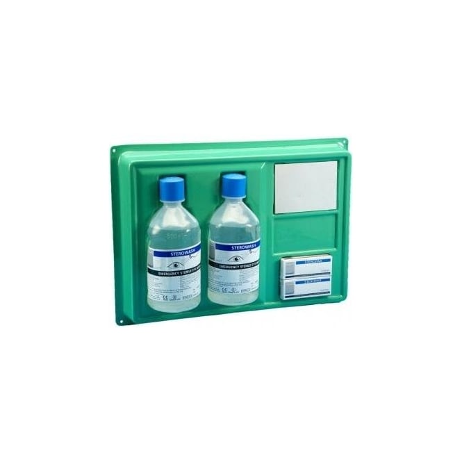 Steroplast 500ml Eyewash Plate - Pack of 2 with Eyepads