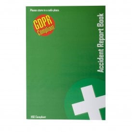 Steroplast HSE and GDPR Complaint Accident Book A4 book to record all accidents at work