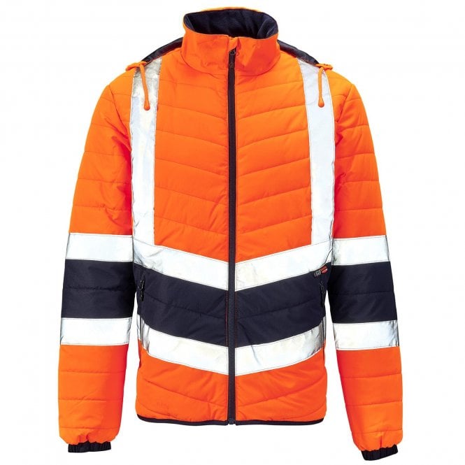 Supertouch  Hi Vis 2 Tone Puffer Jacket