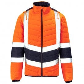 Supertouch Hi Vis 2 Tone Puffer Jacket