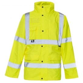 Hi Vis Jacket With ID & Map Pocket EN471 & 343