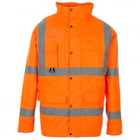 Hi Vis Jacket With ID & Map Pocket Orange GO/RT 3279