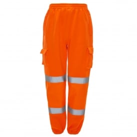 Hi Vis Jogging Bottoms Orange GO/RT 3279