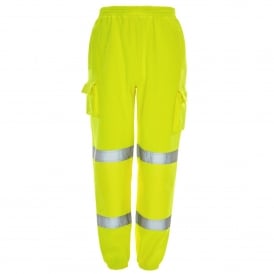 Hi Vis Jogging Bottoms Yellow EN ISO 20471