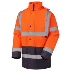 Hi Vis Parka 2 Tone Orange & Blue GO/RT 3279