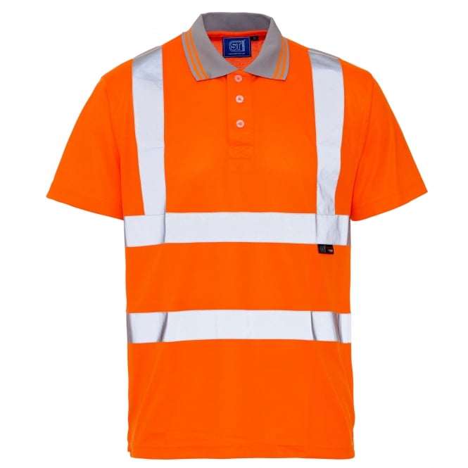 Supertouch Hi Vis Polo Shirts - Orange GO/RT 3279