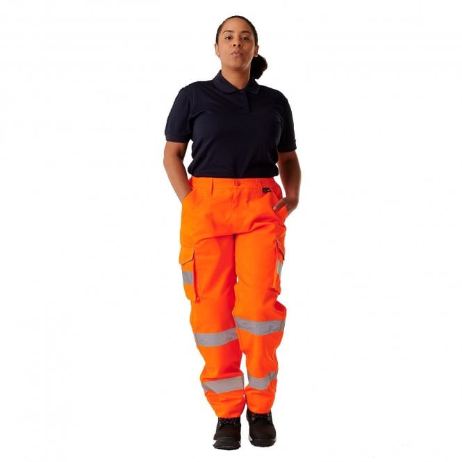 Supertouch Ladies Hi Vis Orange/Yellow Hana Combat Trouser