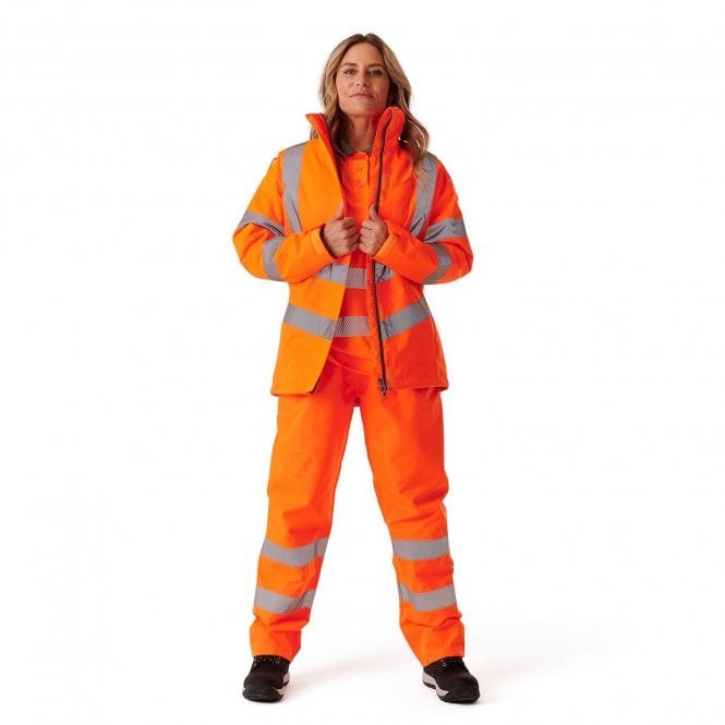 Supertouch Ladies Hi Vis Orange/Yellow Kamela Padded Jacket