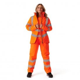 Ladies Hi Vis Orange/Yellow Kamela Padded Jacket