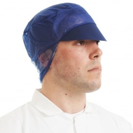 Snood Cap Non-Woven With Peak (pack of 500)