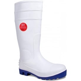 Steel Toe Cap White Wellington Boots Food X Plus (Zero VAT)
